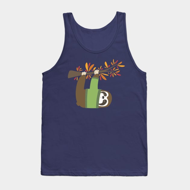 Sweater Weather Sloth Tank Top by aglomeradesign